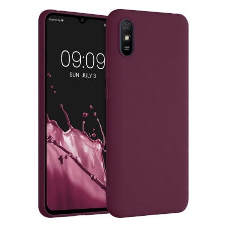 Huse Xiaomi - Husa compatibila Xiaomi Redmi 9A din sIlicon catifelat cu interior din microfibra si protectie la camere