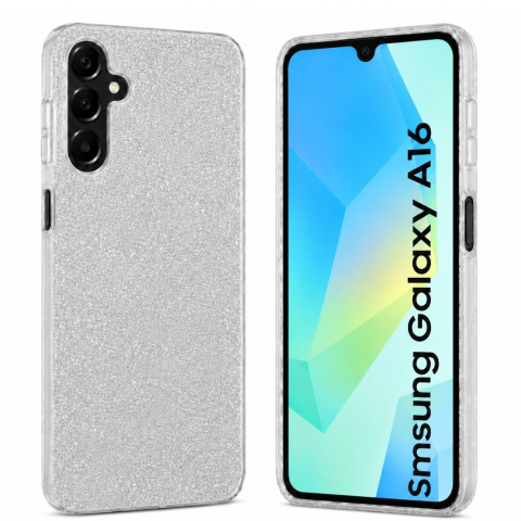 Huse Samsung - Husa din silicon compatibila cu Samsung Galaxy A16, protectie Anti-Soc si design cu sclipici
