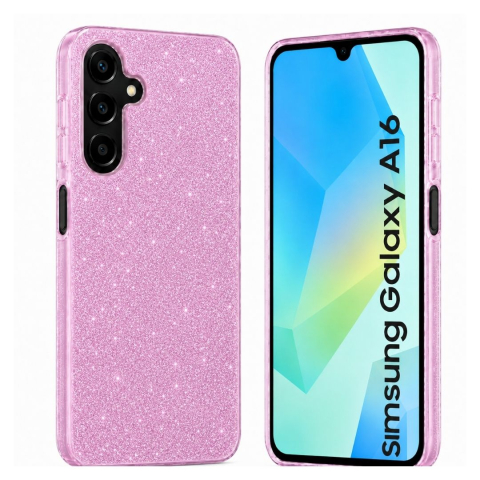 Huse Samsung - Husa din silicon compatibila cu Samsung Galaxy A16, protectie Anti-Soc si design cu sclipici