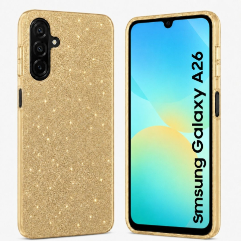 Huse Samsung - Husa din silicon compatibila cu Samsung Galaxy A26, protectie Anti-Soc si design cu sclipici