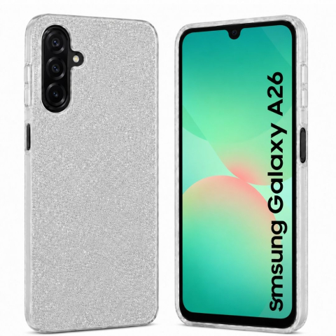 Huse Samsung - Husa din silicon compatibila cu Samsung Galaxy A26, protectie Anti-Soc si design cu sclipici