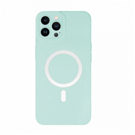 Huse Telefoane - Husa Magsafe compatibila Iphone 12 PRO din silicon catifelat cu interior din microfibra si protectie pentru camere