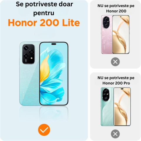 Husa pentru Honor 200 Lite din Silicon Transparent [5]
