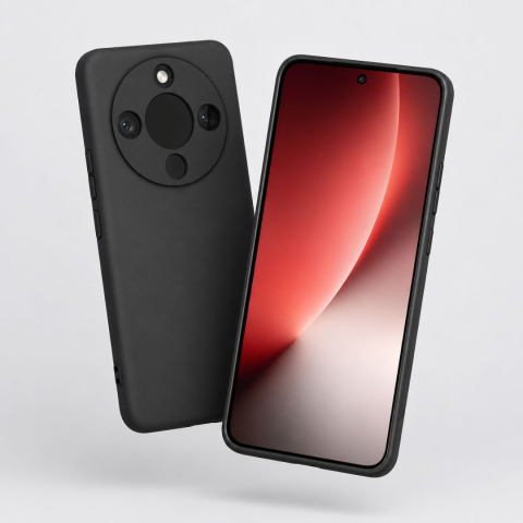 Huse Honor - Husa pentru Honor Magic8 Lite din sIlicon catifelat cu interior din microfibra si protectie la camere - Negru