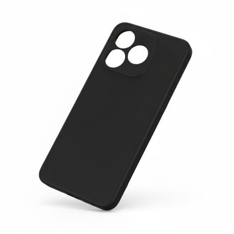 Husa pentru Honor X5c Plus din sIlicon catifelat cu interior din microfibra si protectie la camere - Negru [6]