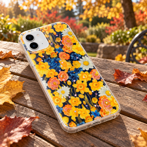 Husa pentru iPhone 11 cu imprimeu floral, rezistenta la socuri si lovituri - ZetGSM [6]
