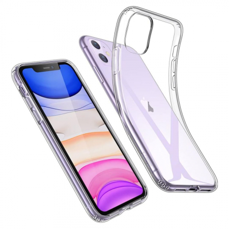 Huse Telefoane - Husa Silicon Transparent pentru iPhone 11