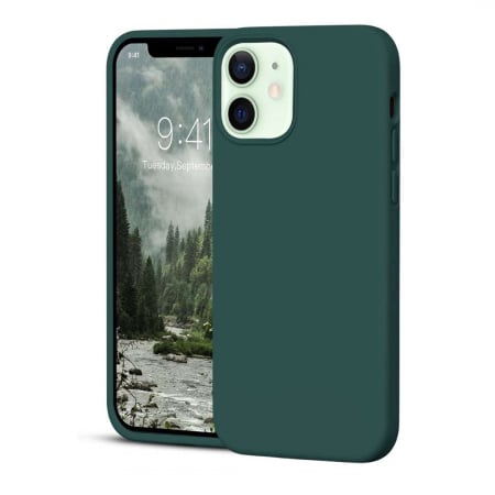 Huse Iphone - Husa iPhone 12 MINI - Silicon Catifelat cu Microfibră