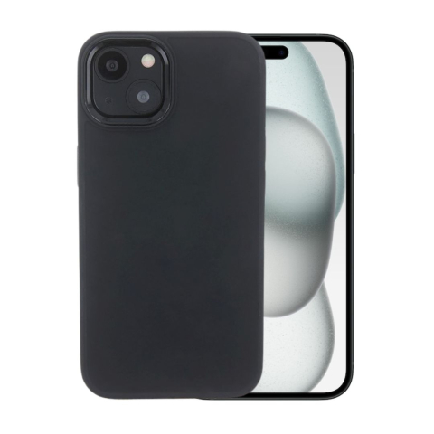 Huse Iphone - Husa pentru iPhone 15 Plus pentru spate, finisaj mat, Satin, rezistenta la socuri si lovituri  - Negru