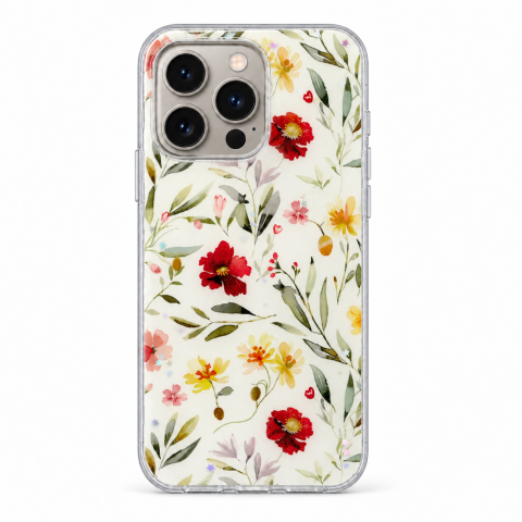 Husa pentru iPhone 15 Pro cu imprimeu floral, rezistenta la socuri si lovituri - ZetGSM [2]