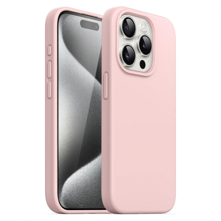 Huse Telefoane - Husa iPhone 15 Pro - Silicon și Microfibra