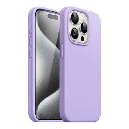 Huse Telefoane - Husa iPhone 15 Pro Max - Silicon și Microfibra