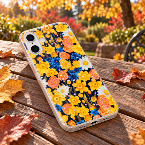 Husa pentru iPhone 16 cu imprimeu floral, rezistenta la socuri si lovituri - ZetGSM [6]