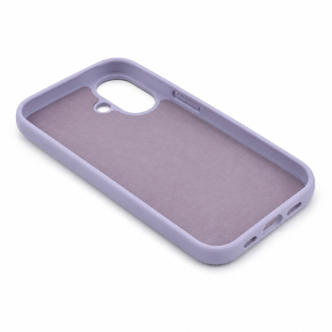 Husa pentru Iphone 16 Plus din silicon, cu inel de prindere, protectie la camere si interior cu microfibra - Mov [3]