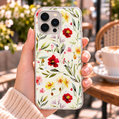 Husa pentru iPhone 16 Pro cu imprimeu floral, rezistenta la socuri si lovituri - ZetGSM [4]