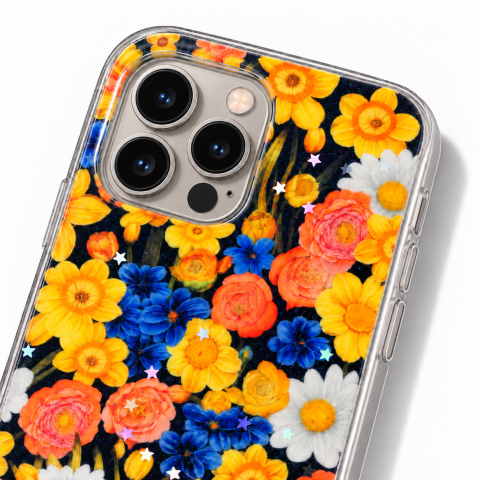 Husa pentru iPhone 16 Pro cu imprimeu floral, rezistenta la socuri si lovituri - ZetGSM [3]