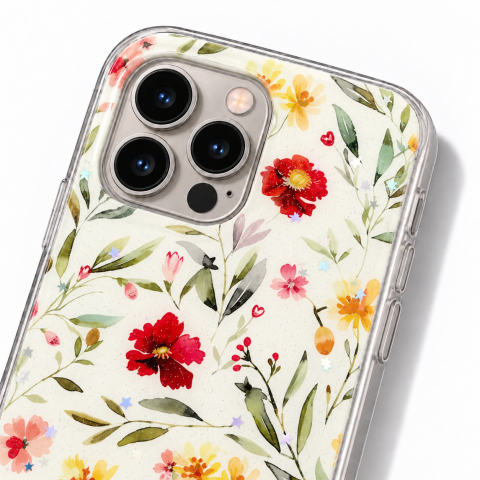 Husa pentru iPhone 16 Pro cu imprimeu floral, rezistenta la socuri si lovituri - ZetGSM [3]
