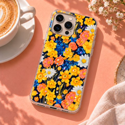 Husa pentru iPhone 16 Pro Max cu imprimeu floral, rezistenta la socuri si lovituri - ZetGSM [5]