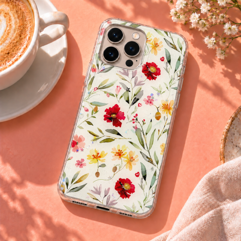 Husa pentru iPhone 16 Pro Max cu imprimeu floral, rezistenta la socuri si lovituri - ZetGSM [5]