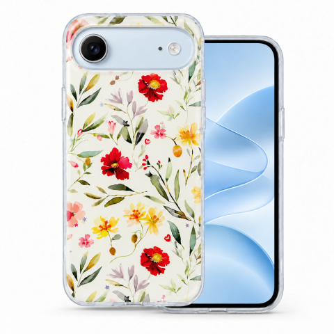 Huse Iphone - Husa pentru iPhone 17 Air cu imprimeu floral, rezistenta la socuri si lovituri - ZetGSM