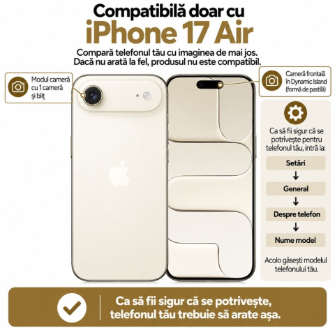 Husa pentru iPhone 17 Air cu imprimeu floral, rezistenta la socuri si lovituri - ZetGSM [1]