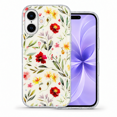 Huse Iphone - Husa pentru iPhone 17 cu imprimeu floral, rezistenta la socuri si lovituri - ZetGSM