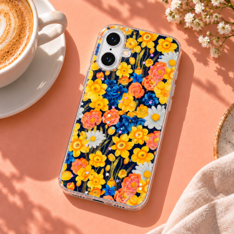 Husa pentru iPhone 17 cu imprimeu floral, rezistenta la socuri si lovituri - ZetGSM [5]