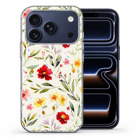 Huse Iphone - Husa pentru iPhone 17 Pro cu imprimeu floral, rezistenta la socuri si lovituri - ZetGSM