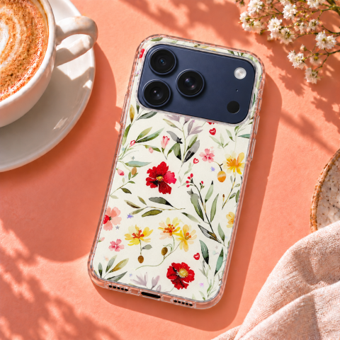 Husa pentru iPhone 17 Pro cu imprimeu floral, rezistenta la socuri si lovituri - ZetGSM [5]