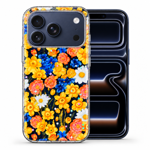 Huse Iphone - Husa pentru iPhone 17 Pro cu imprimeu floral, rezistenta la socuri si lovituri - ZetGSM