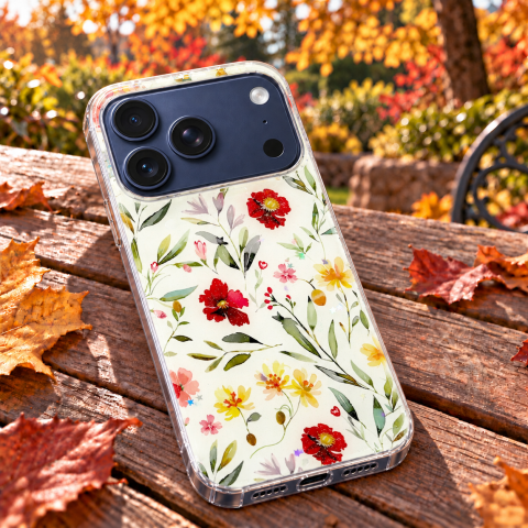 Husa pentru iPhone 17 Pro cu imprimeu floral, rezistenta la socuri si lovituri - ZetGSM [6]