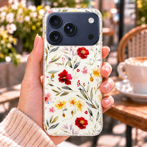 Husa pentru iPhone 17 Pro cu imprimeu floral, rezistenta la socuri si lovituri - ZetGSM [4]
