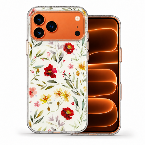 Huse Iphone - Husa pentru iPhone 17 Pro Max cu imprimeu floral, rezistenta la socuri si lovituri - ZetGSM
