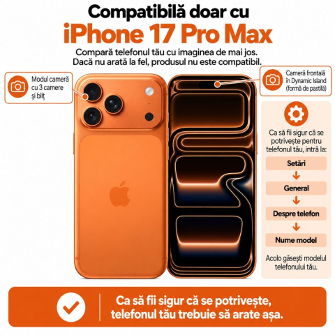 Husa pentru iPhone 17 Pro Max cu imprimeu floral, rezistenta la socuri si lovituri - ZetGSM [1]