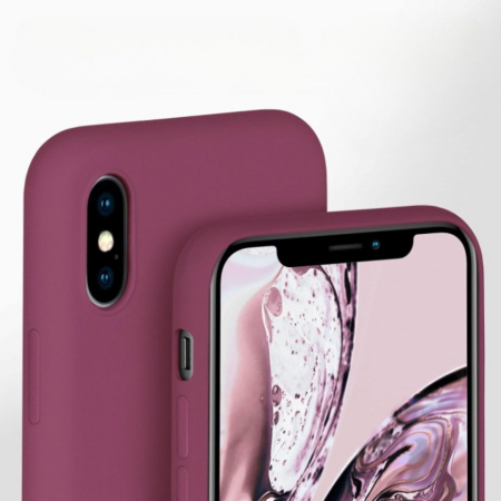 Husa Silicon Catifelat pentru iPhone X - Protecție Camere [1]