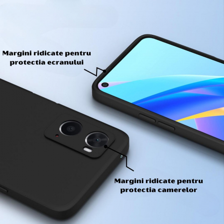 Husa pentru Oppo A96 din sIlicon catifelat cu interior din microfibra si protectie la camere [1]