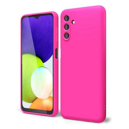 Huse Telefoane - Husa pentru Samsung Galaxy A04s din sIlicon catifelat cu interior din microfibra si protectie la camere