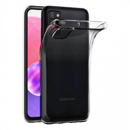 Huse Samsung - Husa Silicon Transparent pentru Samsung Galaxy A03S