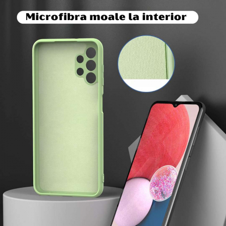 Husă Silicon Catifelat Samsung Galaxy A13 4G cu Protecție Cameră [2]