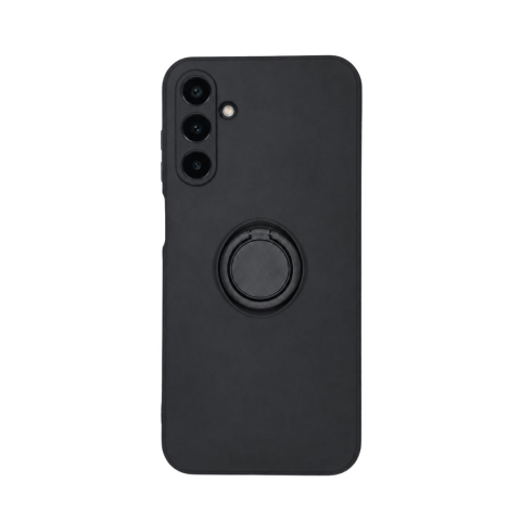 Husa pentru Samsung Galaxy A15 din silicon, cu inel de prindere, protectie la camere si interior cu microfibra - Negru [5]
