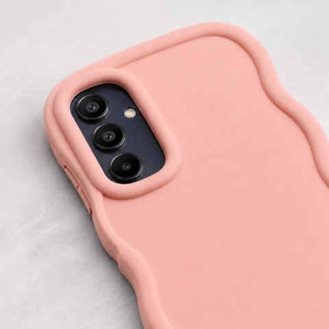 Husa pentru Samsung Galaxy A15, protectie Anti-Soc si design ondulat Candy - Negru [2]