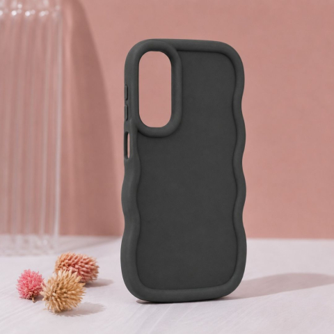 Husa pentru Samsung Galaxy A16, protectie Anti-Soc si design ondulat Candy - Negru [4]