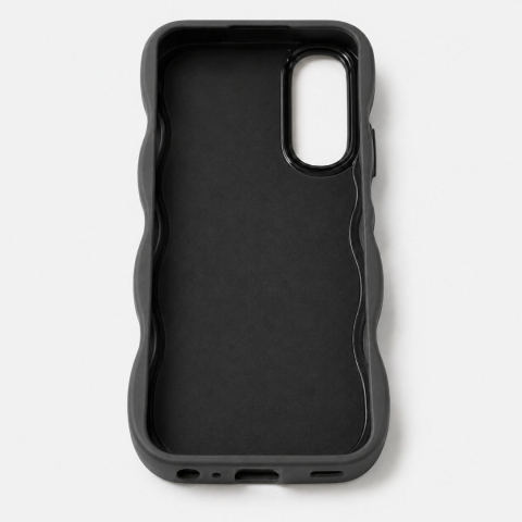 Husa pentru Samsung Galaxy A15, protectie Anti-Soc si design ondulat Candy - Negru [2]