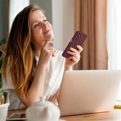 Husa silicon catifelat pentru Samsung Galaxy A17 cu interior din microfibra si protectie camere [6]