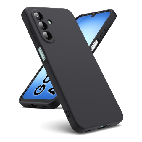 Huse Samsung - Husa pentru Samsung Galaxy A17 din sIlicon catifelat cu interior din microfibra si protectie la camere - Negru