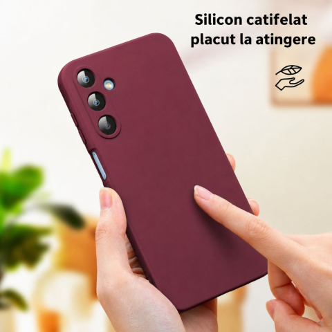 Husa silicon catifelat pentru Samsung Galaxy A17 cu interior din microfibra si protectie camere [4]