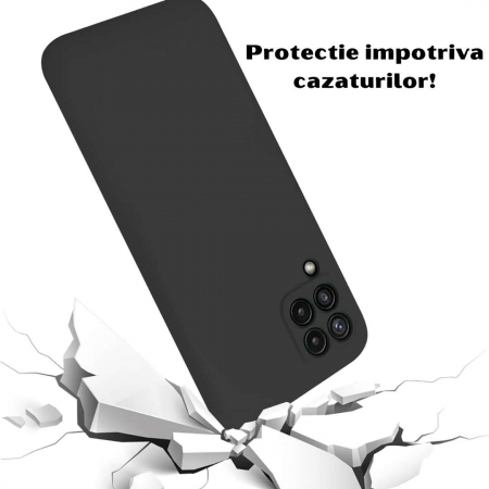 Husa Silicon Catifelat Samsung Galaxy A22 4G cu Protecție Cameră [1]