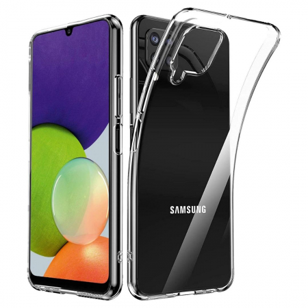 Huse Telefoane - Husa Silicon Transparent pentru Samsung Galaxy A22 4G