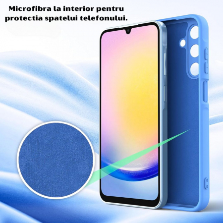 Husa pentru Samsung Galaxy A25 din sIlicon catifelat cu interior din microfibra si protectie la camere [3]