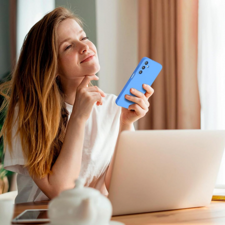 Husa pentru Samsung Galaxy A25 din sIlicon catifelat cu interior din microfibra si protectie la camere [6]